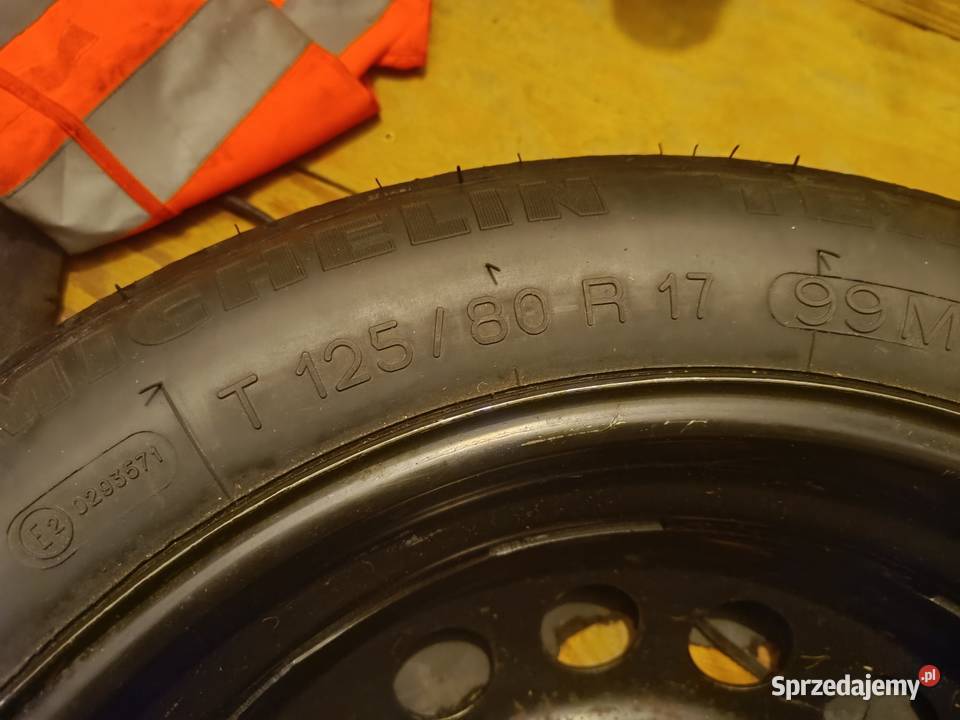 Zestaw koło dojazdowe 12580 R17 5x108 Volvo S wielkopolskie Piła