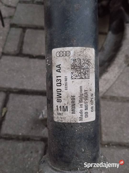 Kolumna amortyzator zwrotnica tarcza zacisk Audi Rok produkcji 2018