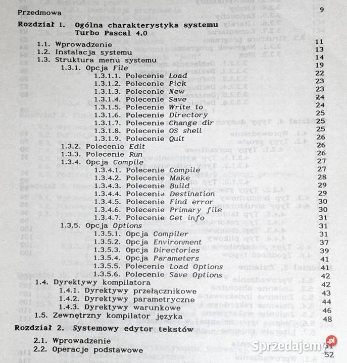 Podstawy systemu języka Turbo Pascal 40 A miękka lubelskie Chełm sprzedam
