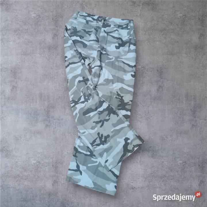 Spodnie z szeroką nogawką moro Moda i Styl Brzeziny sprzedam