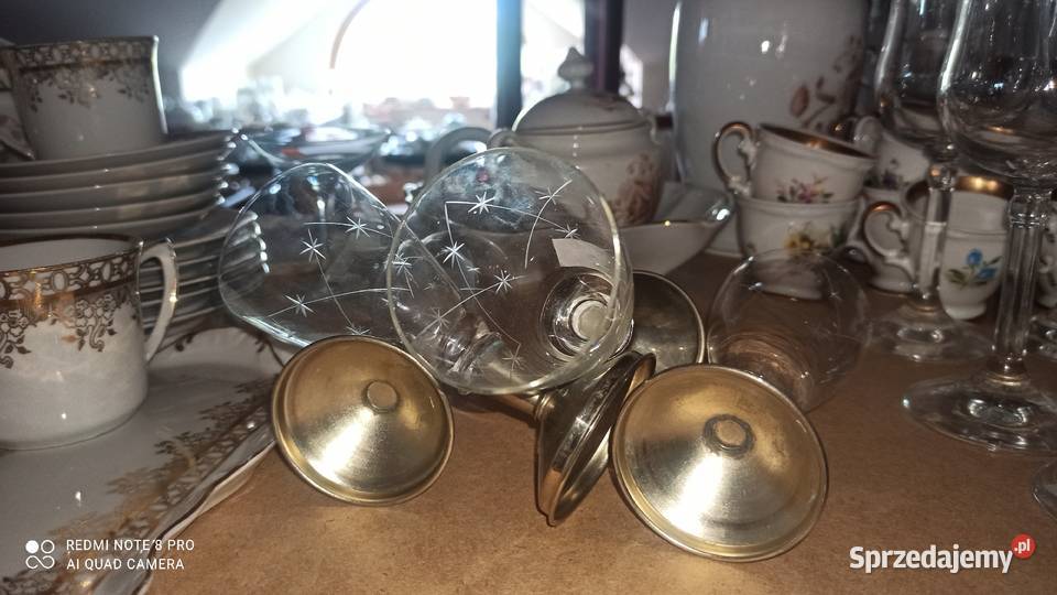 Kieliszek na cynowej nóżce
Szlif w gwiazdki Gdańsk