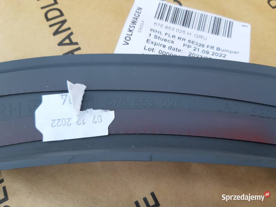 SEAT ATECA LISTWA BŁOTNIKA PRAWY TYŁ NAKŁADKA Trzciel