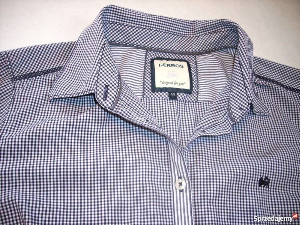 CA koszula damska łaty kratka j NOWA 44 46 z kołnierzykiem Bluzki i koszule Nowy Sącz