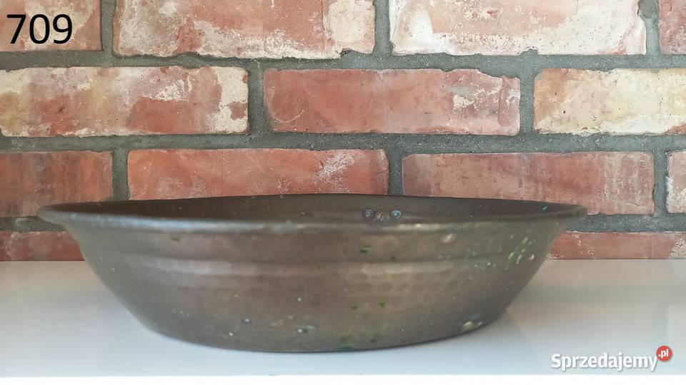 Miska metalowa mosiądzowana Taca 33 709 sprzedam