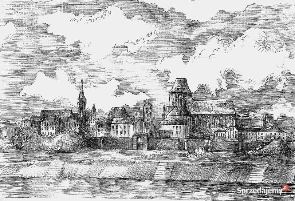 6 prac graficznych tworzących cykl pt Toruń w kujawsko-pomorskie