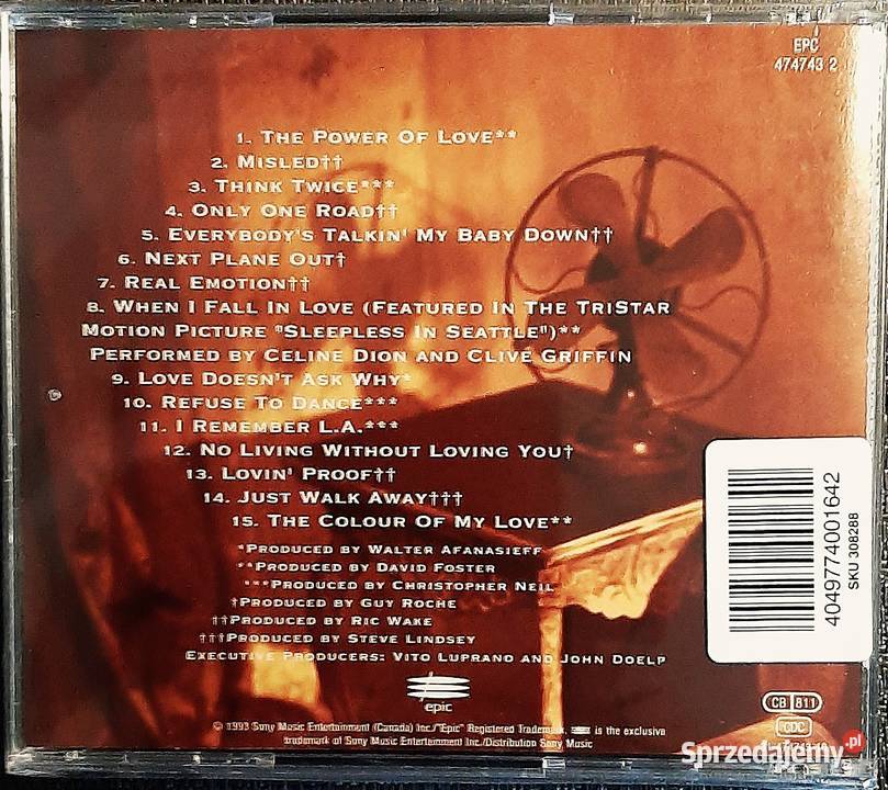 Wspaniały Album CD CELINE DION Album The Colour DVD Płyty i kasety