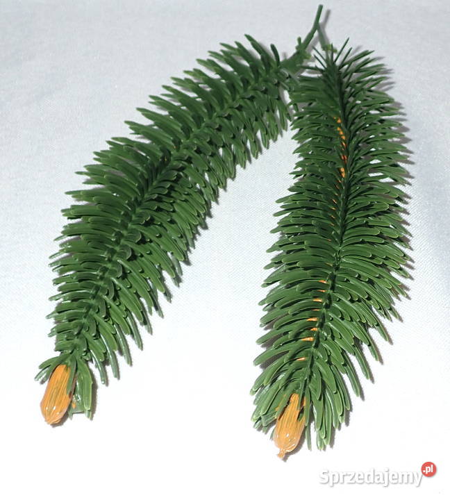 Gałązka jodły na drucie 6 choinka z szyszką 25 Siewierz