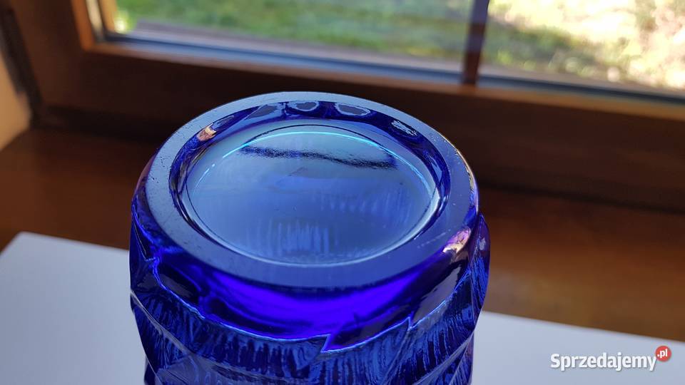 Wazon OKULUS 1 Ząbkowice kolorowe szkło PRL Dąbrowa Górnicza