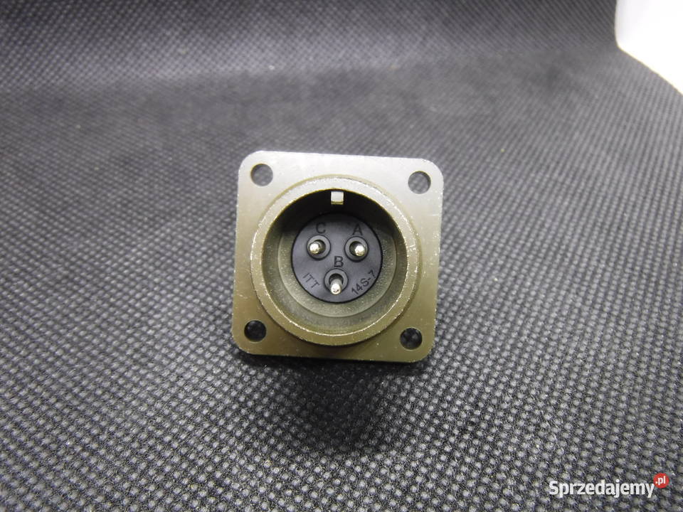 CA3102R14S7P złącze 3 pin gniazdo wtyk ITT Otwock