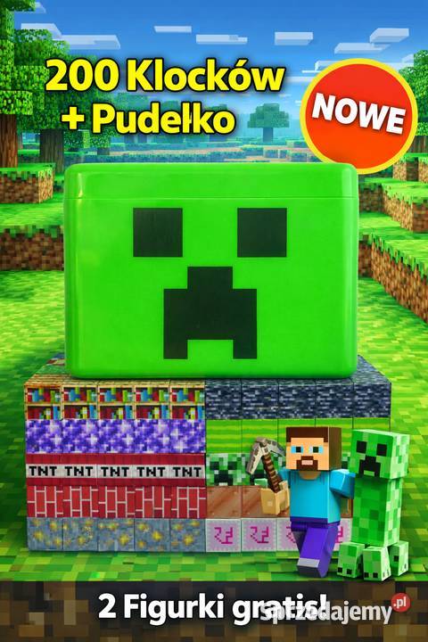 Klocki Magnetyczne 200 Pudełko Minecraft Figurki Klocki Chrzanów