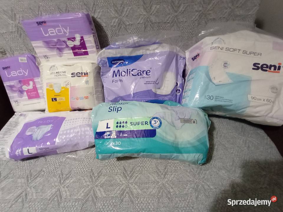 Pampersy dorosłych podkłady wkładki dolnośląskie Piława Górna