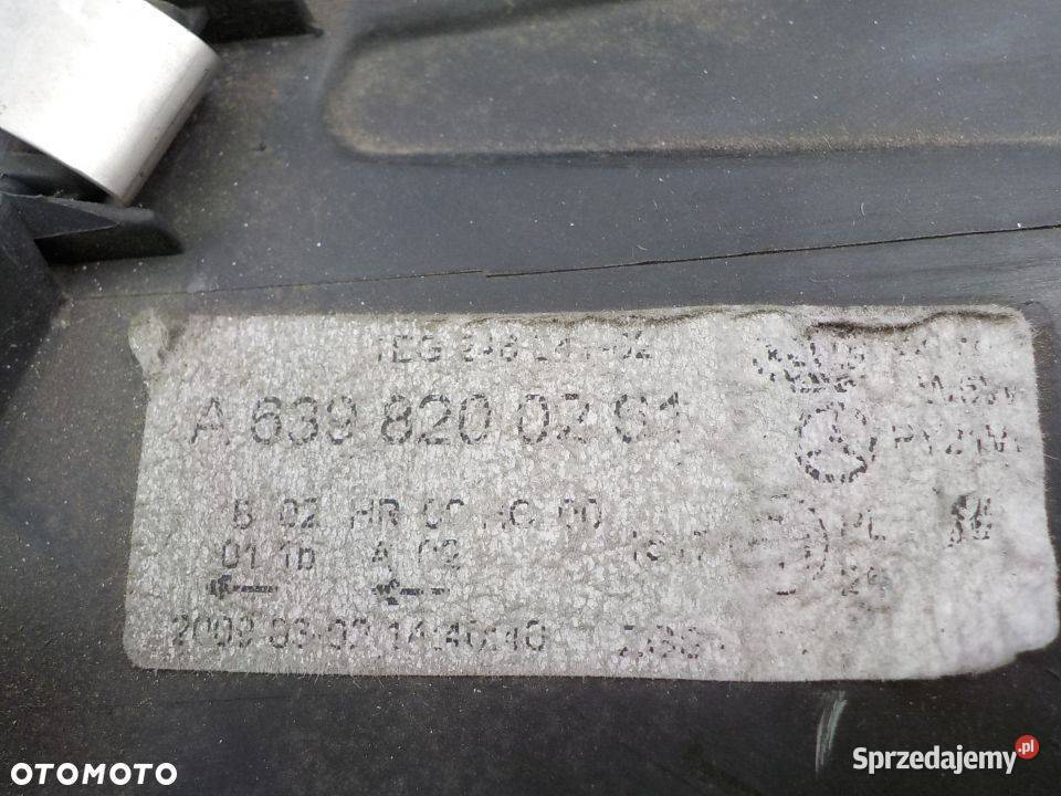 REFLEKTOR PRAWY MERCEDES W639 A63982000261 Nowy Tomyśl sprzedam