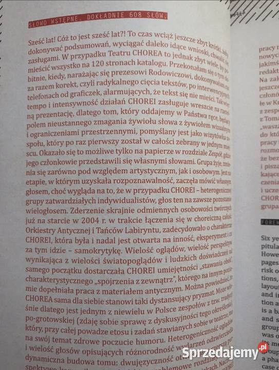 Teatr Chorea katalog 2010 Warszawa