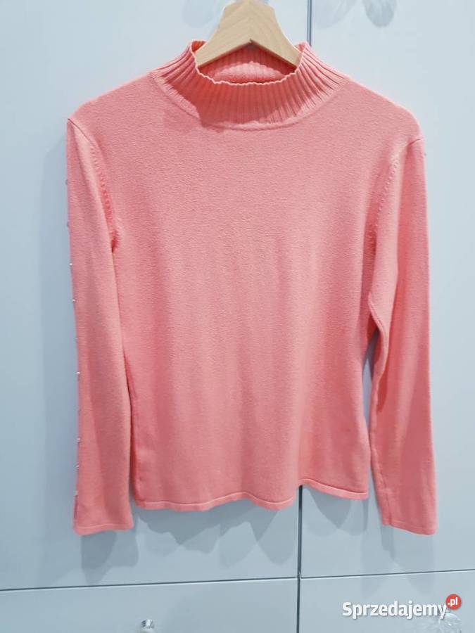 Damski dzianinowy sweter z kryształkami Dąbrowa Górnicza