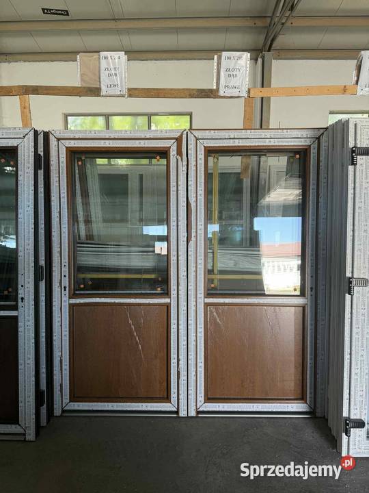 Drzwi Pcv 100x200 110x210 90x200 KolorBiałe Drzwi zewnętrzne