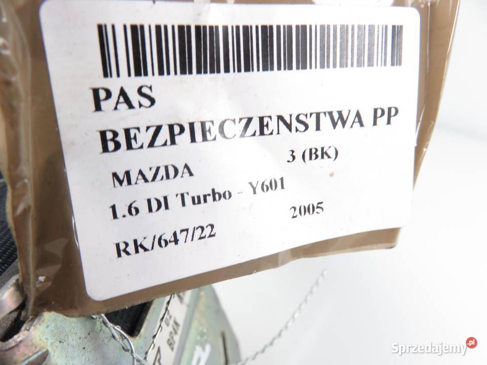PAS PRAWY PRZEDNI MAZDA 3 BK 603157000