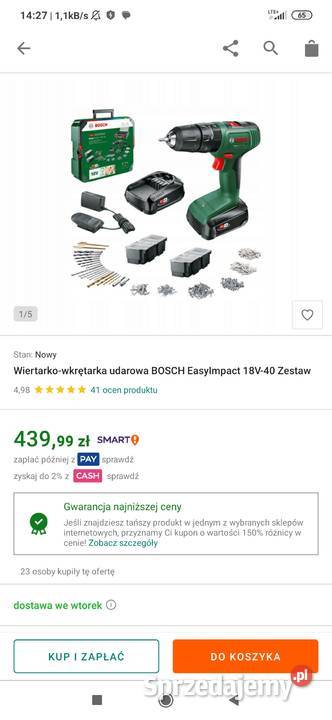 Bosch wkrętarko wiertarka zestaw walizka