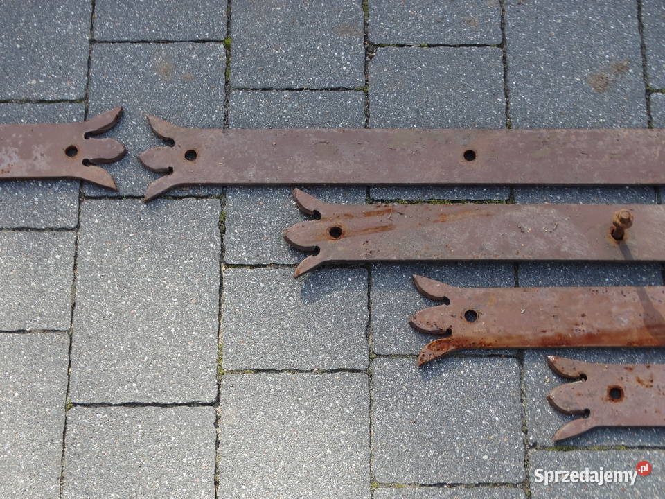 Stare duże metalowe zawiasy ręczna robota Tarnogród