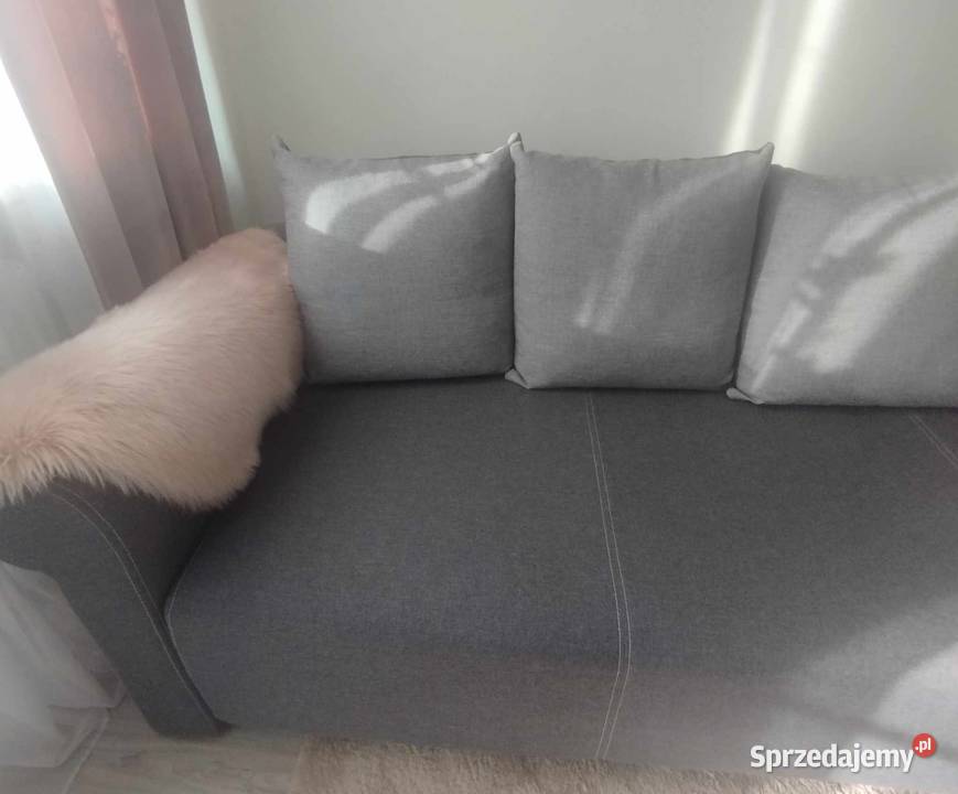Kanapa 150 195 rozkładana sofa szeroka szara 195cm sprzedam