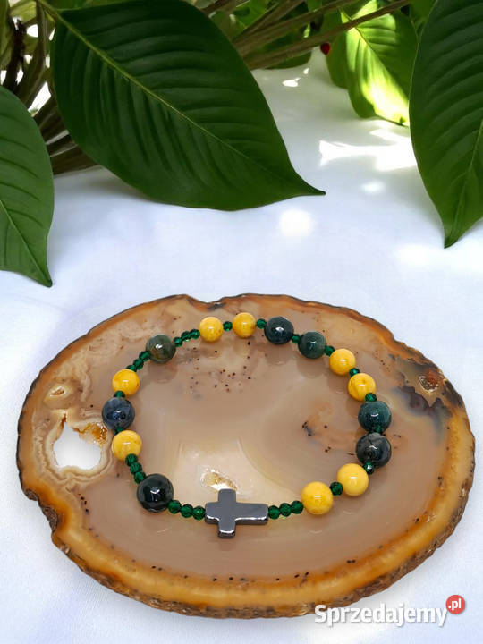 Bransoletka dziesiątka różańca BURSZTYN bałtycki Warszawa