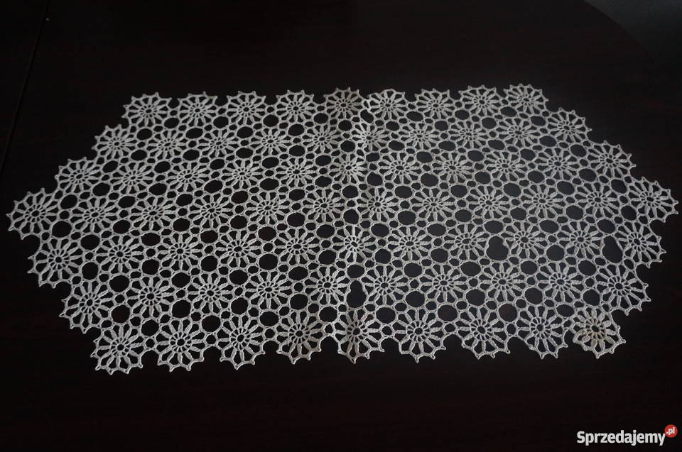 serweta serwetka obrus bieżnik szydełkowy Obrusy i serwety Libiszów-Kolonia