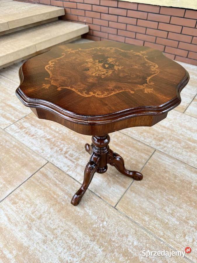 Stolik retro stylowy z intarsją kawowy vintage Stoliki kawowe i ławy sprzedam