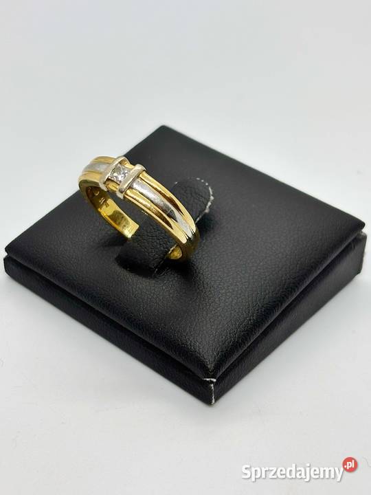 Złoty pierścionek pr 750 566g Rozmiar 16 z Elbląg