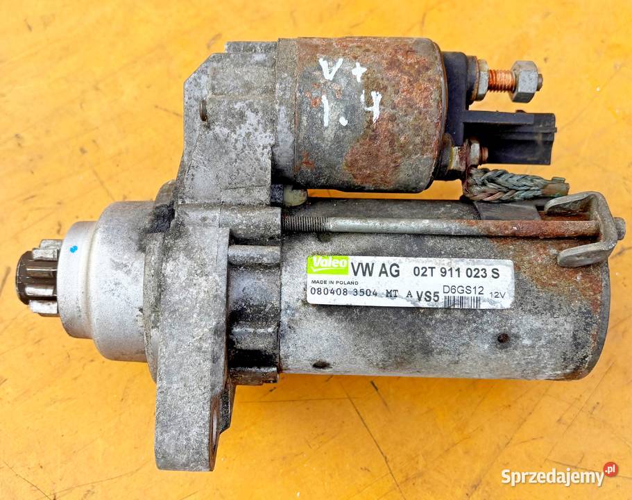 VW SEAT AUDI 14 ROZRUSZNIK 0804083509 02T91023S Układ elektryczny silnika mazowieckie Radom