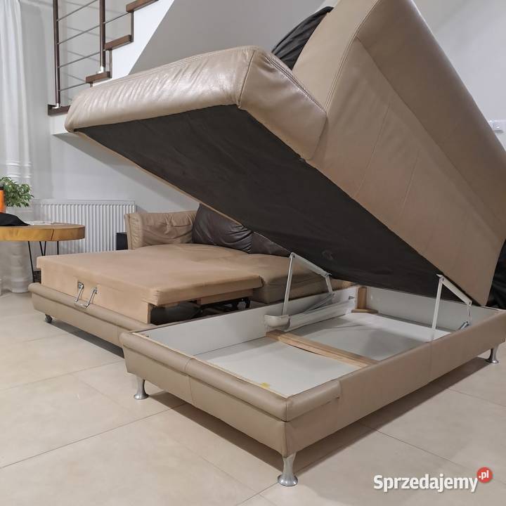 Narożnik skórzany rozkładany Bydgoskie Meble