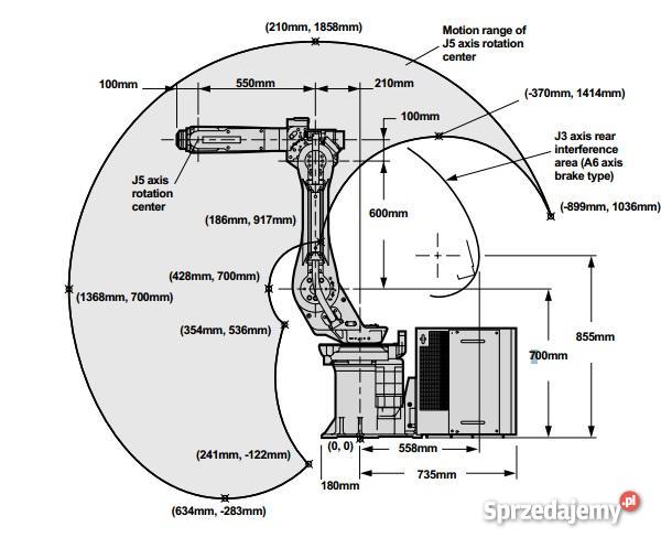 Robot przemysłowy spawalniczy Fanuc Arc Mate 100 Libertów