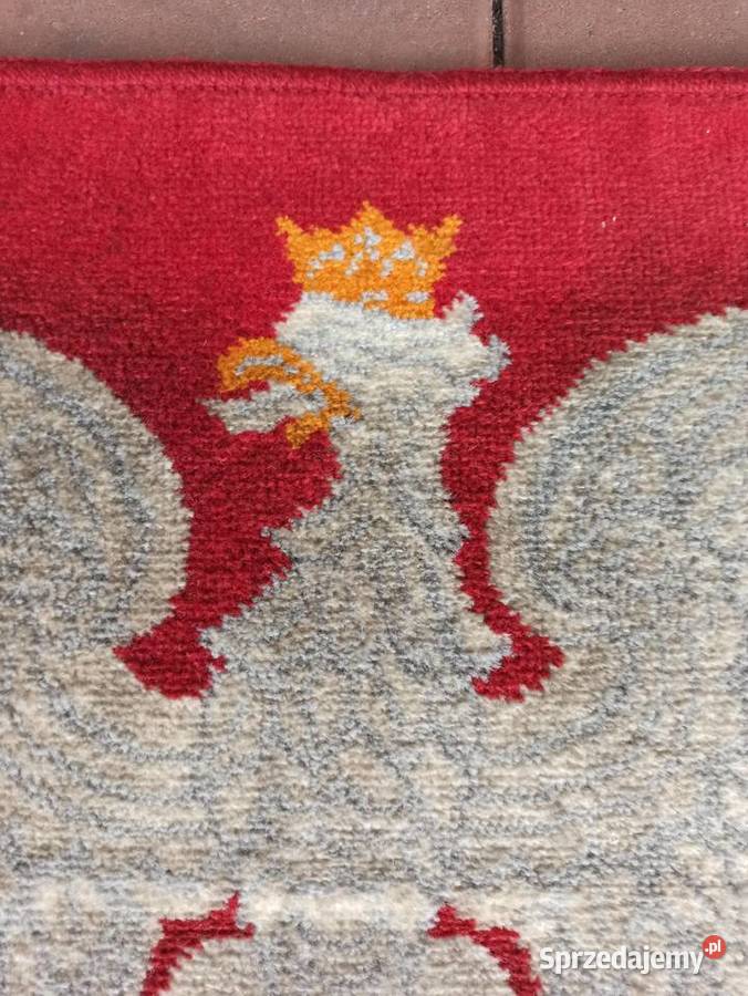 Kilim Orzeł Godło INTERIOL stary PRL 1955 Ostrów Wielkopolski sprzedam