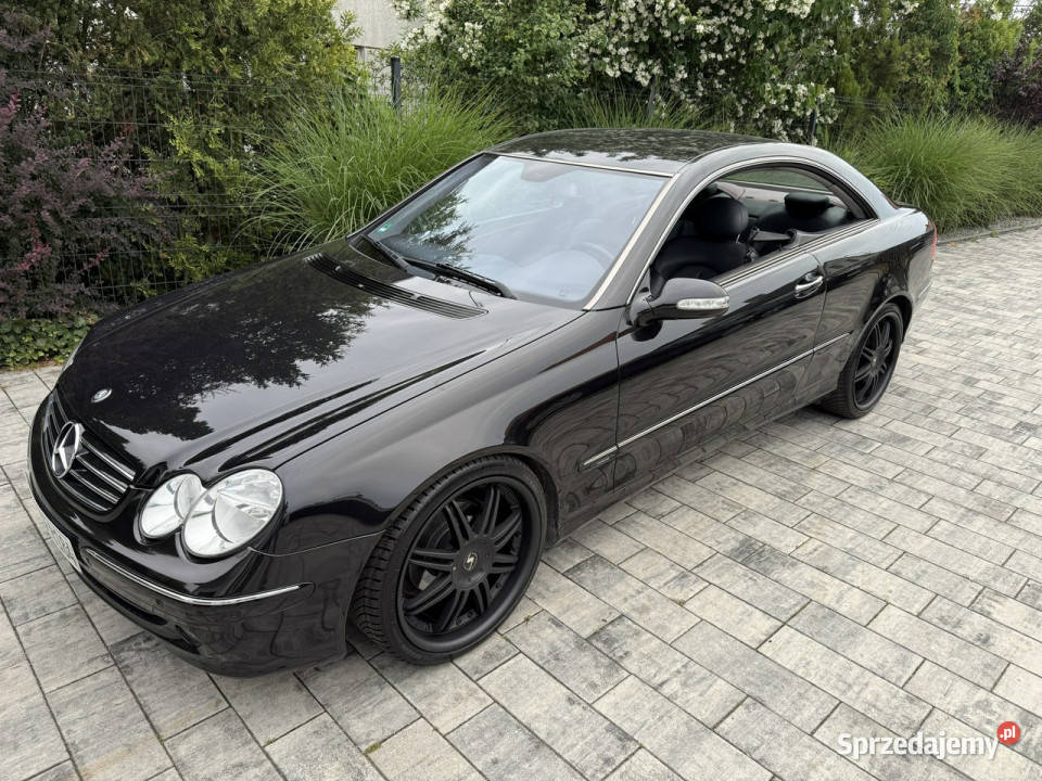 Mercedes CLK 200 czarna na czarnych felgach W209 Poznań sprzedam