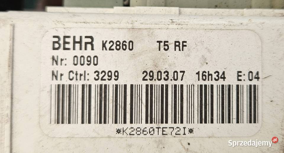 Peugeot 307 lift panel ogrzewania klimatyzacji Lubzina