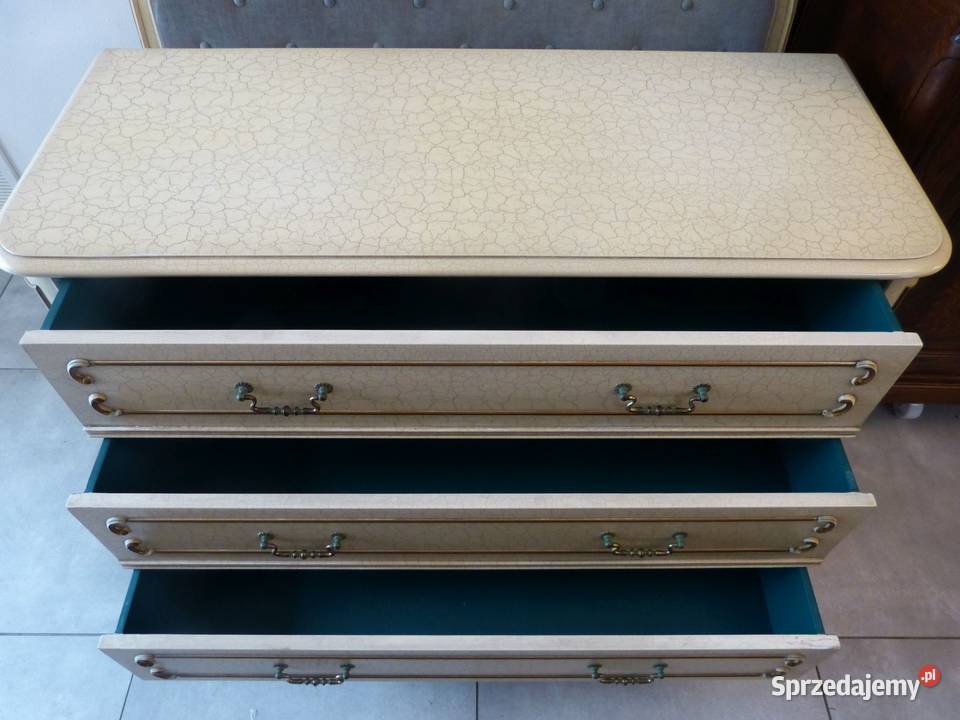 Komoda ludwikowska ecru kompletusklep Dąbrowa Dąbrowa Górnicza