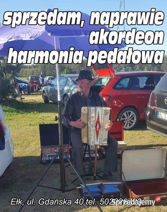 akordeon harmonia zabytkowa pedałowa 120 basów Instrumenty klawiszowe i MIDI Ełk
