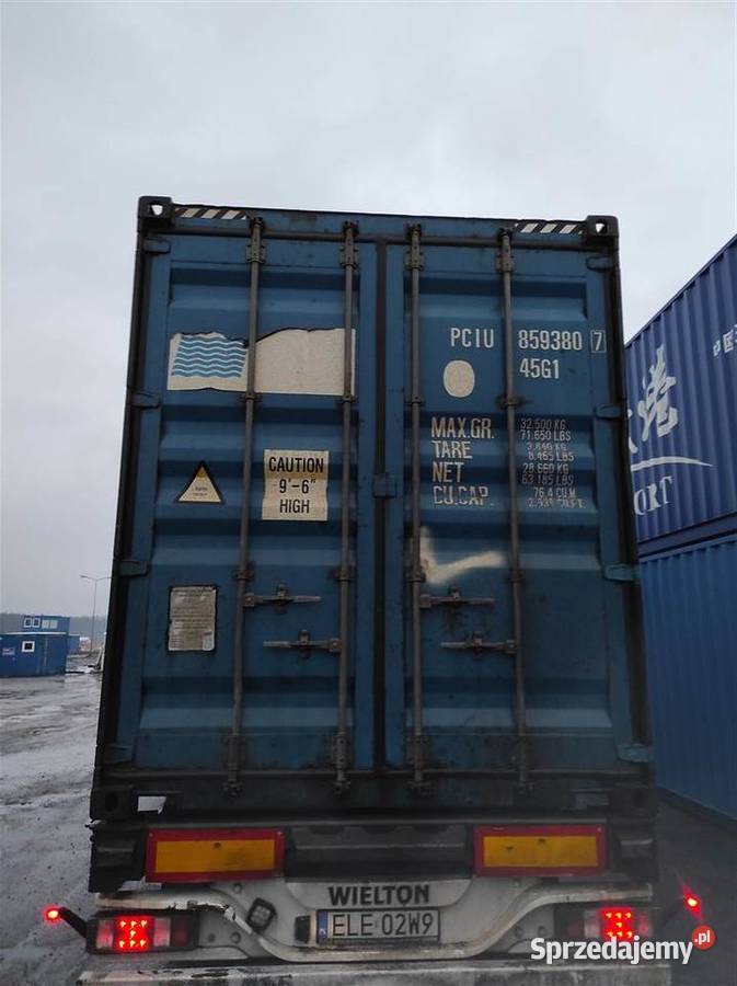 Kontenery morskie 12 metrowe 40HC CW Wyposażenie firm Białystok wyposażenie