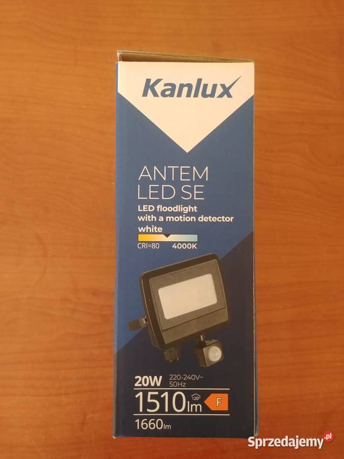 KANLUX NAŚWIETLACZ LED 20W z czujnikiem ruchu śląskie Tychy