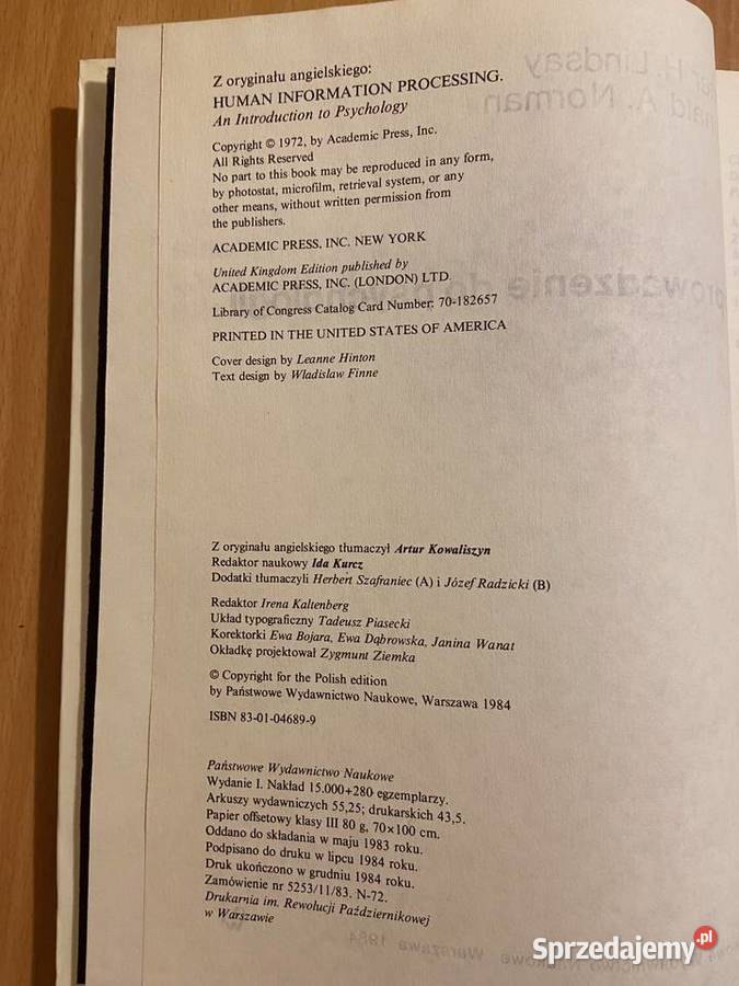 Procesy przetwarzania informacji u człowieka Katowice