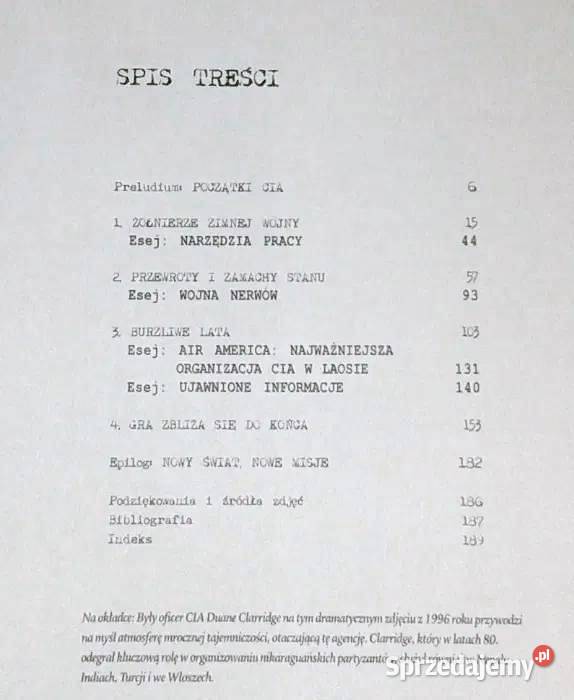 Kulisy tajnych operacji CIA praca zbiorowa lubelskie Chełm