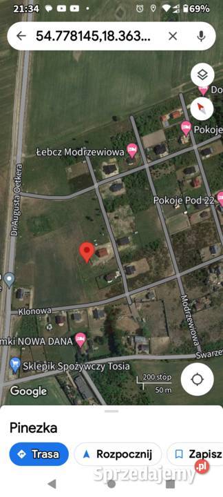 Działka rolnobudowlana na granicy Władysławowa i Katowice sprzedam