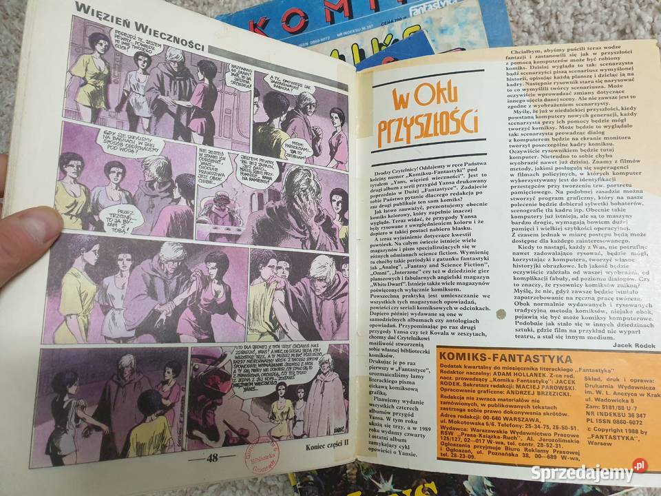 Yans 5 komiksów Komiks Fantastyka Grzegorz Gdynia