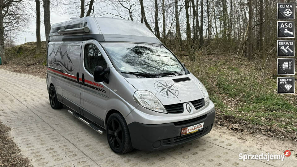 Renault Trafic long Kamper 20dci łóżko lodówka wspomaganie kierownicy Gdańsk