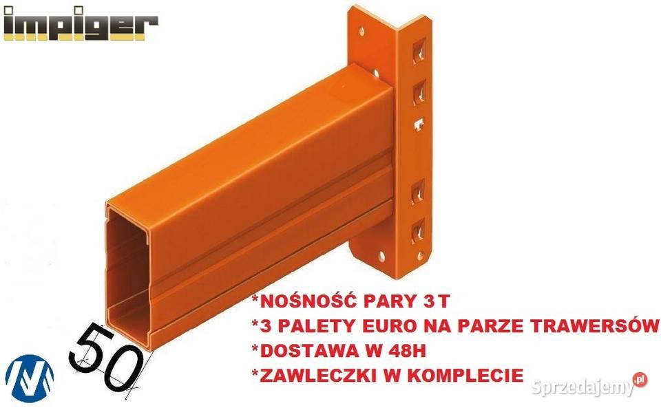 Regał paletowy zestaw 4m 24 miejsc paletowych mazowieckie Siedlce