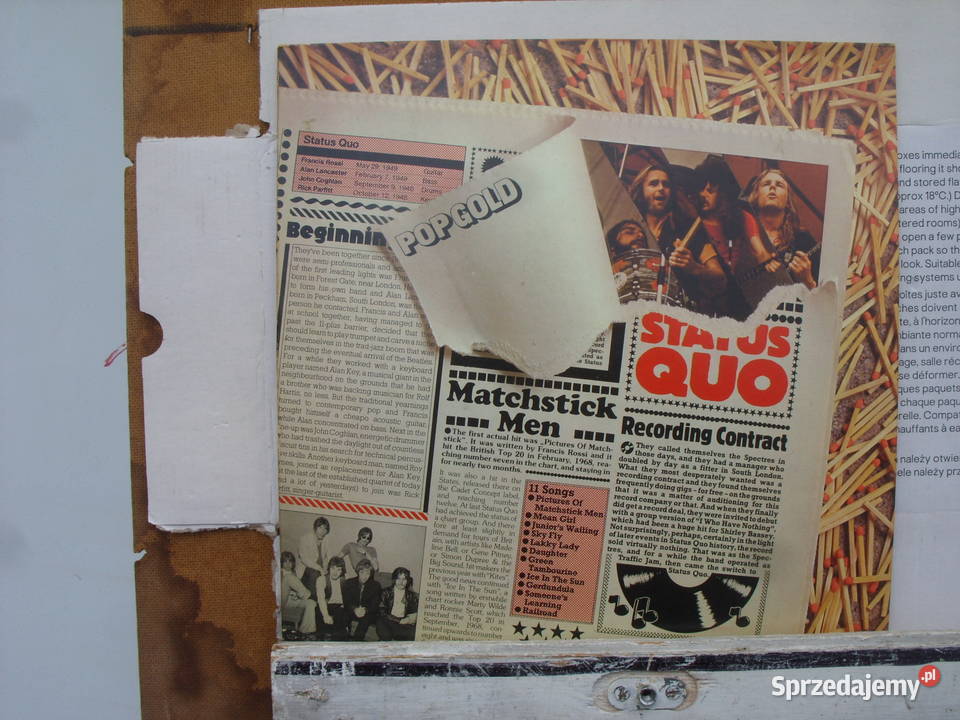 Winyl LP STATUS QUO POP GOLD