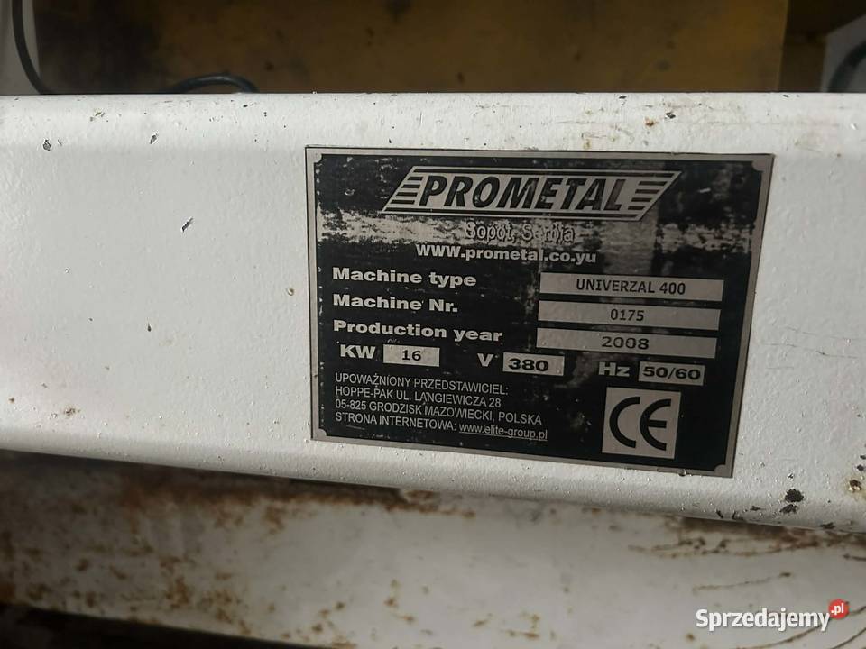 Wibroprasa dwukolorowa PROMETAL Uniwersal 400 Produkcja Głowno