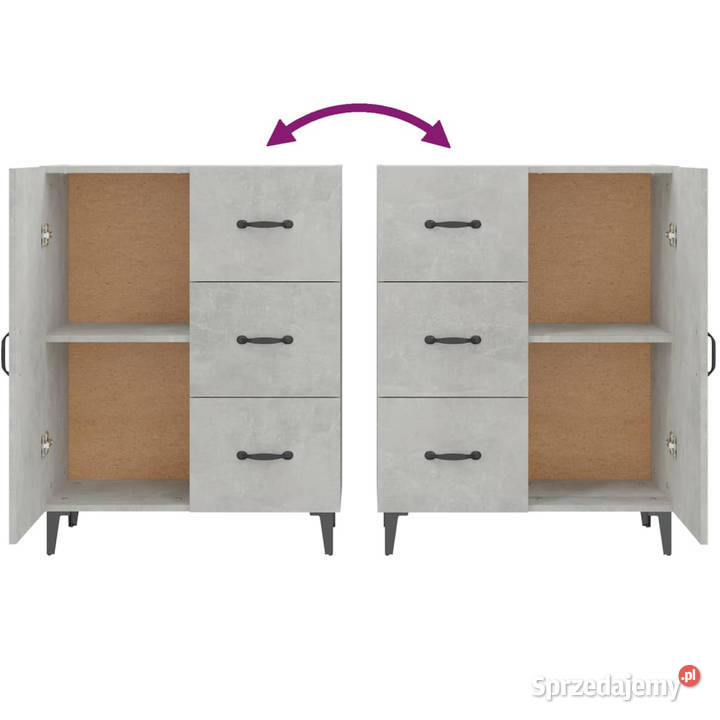 Szafka szarość betonu 695x34x90 materiał Warszawa