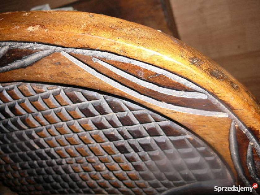 Ława rzeźbiona drewno słonie Afryka heban Wrocław