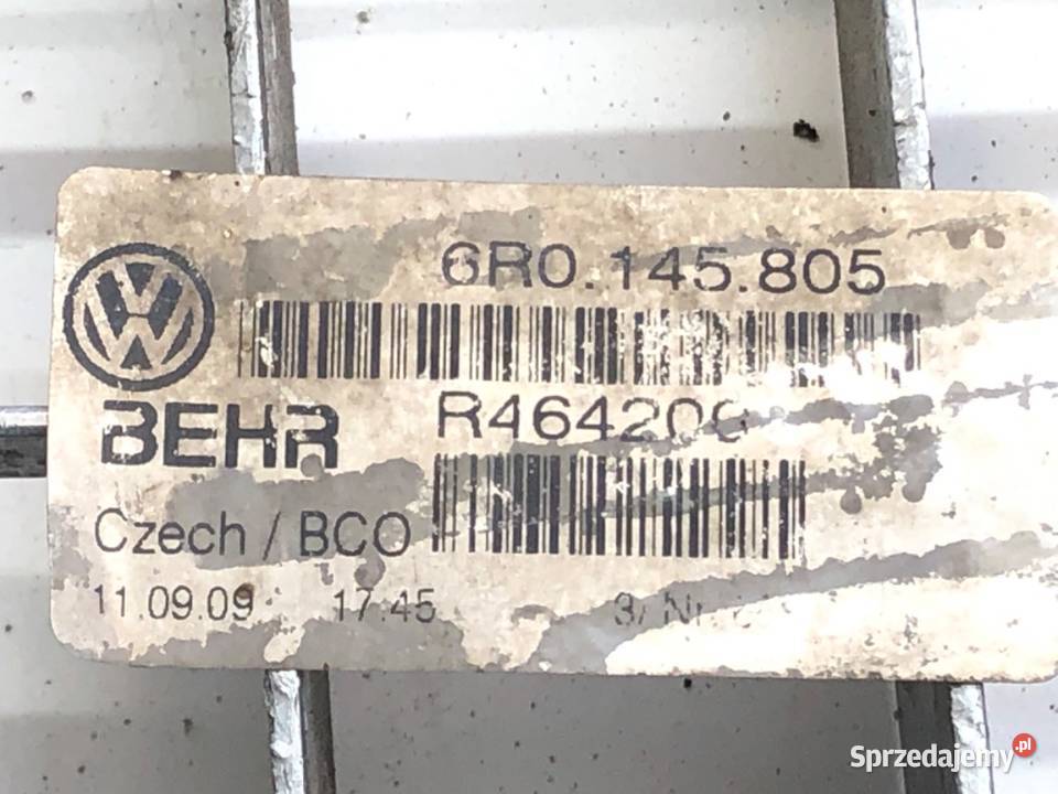 INTERCOOLER SEAT IBIZA IV 6R0145805 16 90 0817 podkarpackie sprzedam