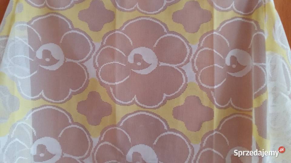Firanka białożółta 68x153Firanki firany Dom i Ogród Łódź