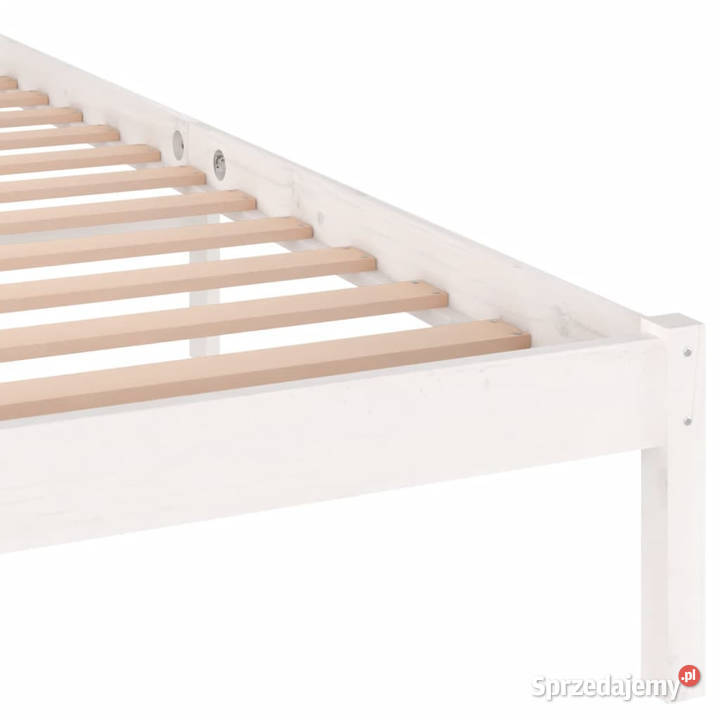 Rama łóżka lite drewno sosnowe białe 200x200 Warszawa